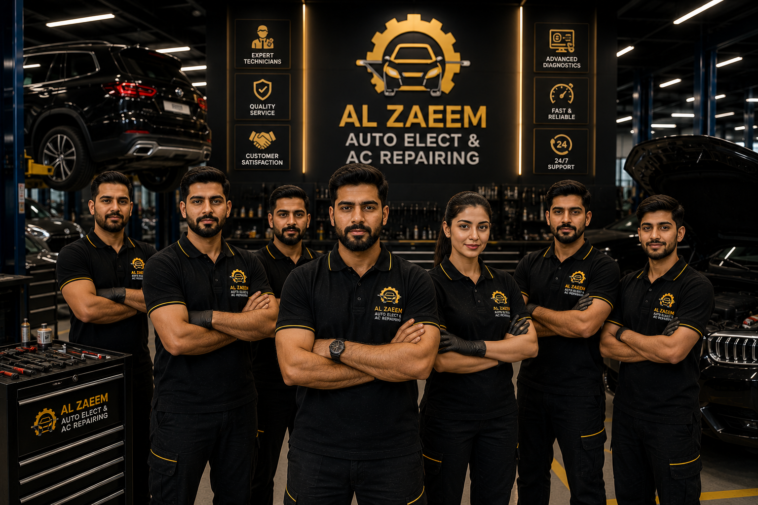 AL ZAEEM automotive workshop team